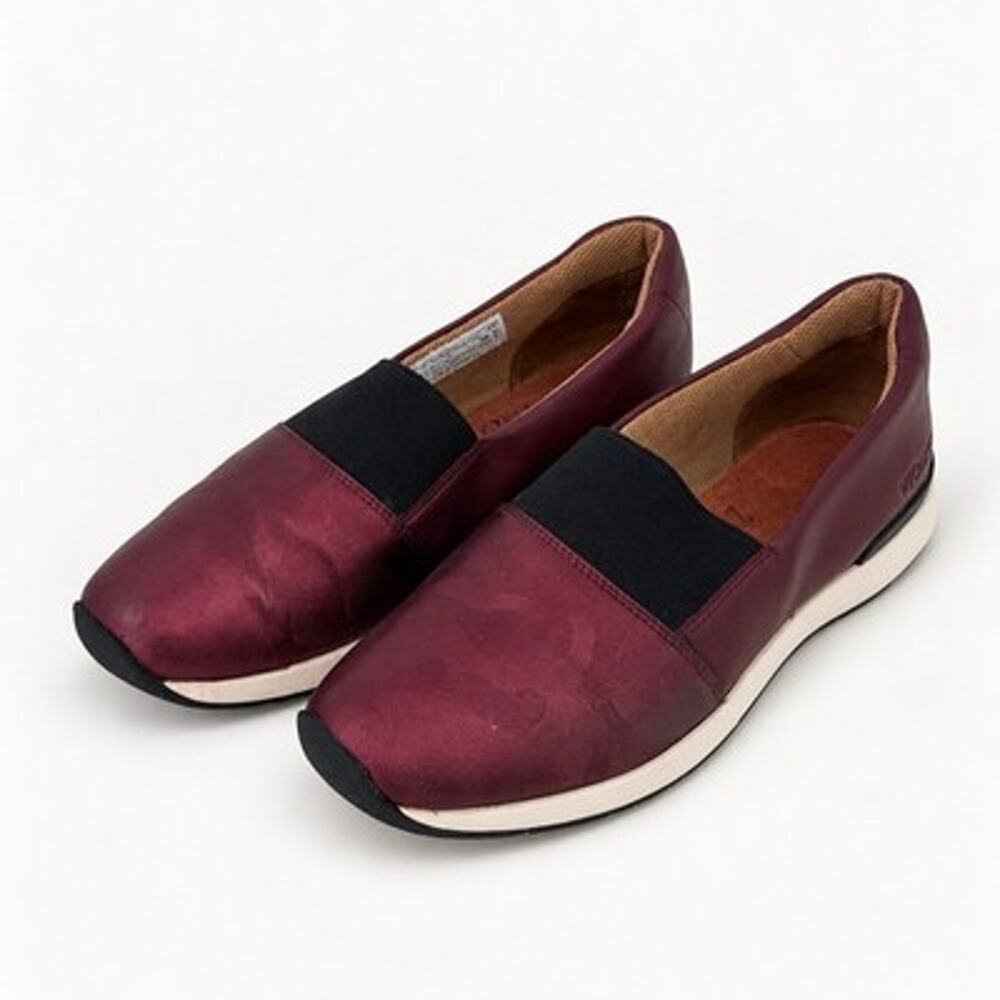Vionic Cadee Mary Jane Slip on Cameo Camo Wine Metallic Comfort Women size 8